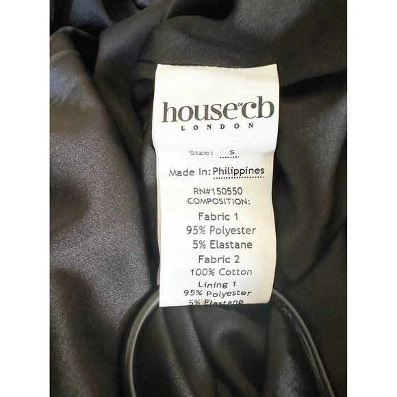 House of CB Arabella Black Velvet Corset Dress Romantic Victorian Goth Size S - Picture 10 of 10